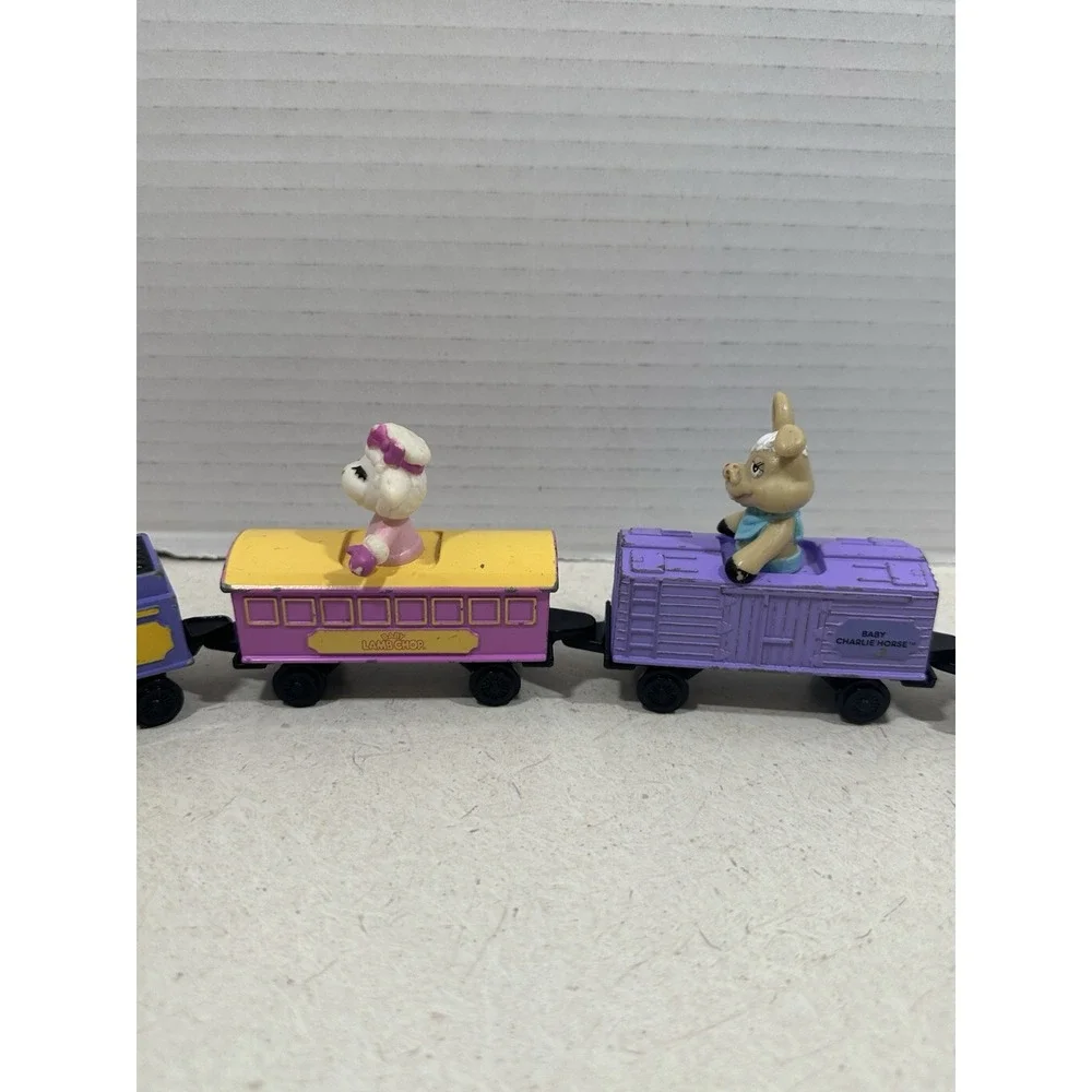 Vintage 1994 ERTL Shari Lewis Lamb Chop Toy Kids Train Set Diecast 6 Car Set